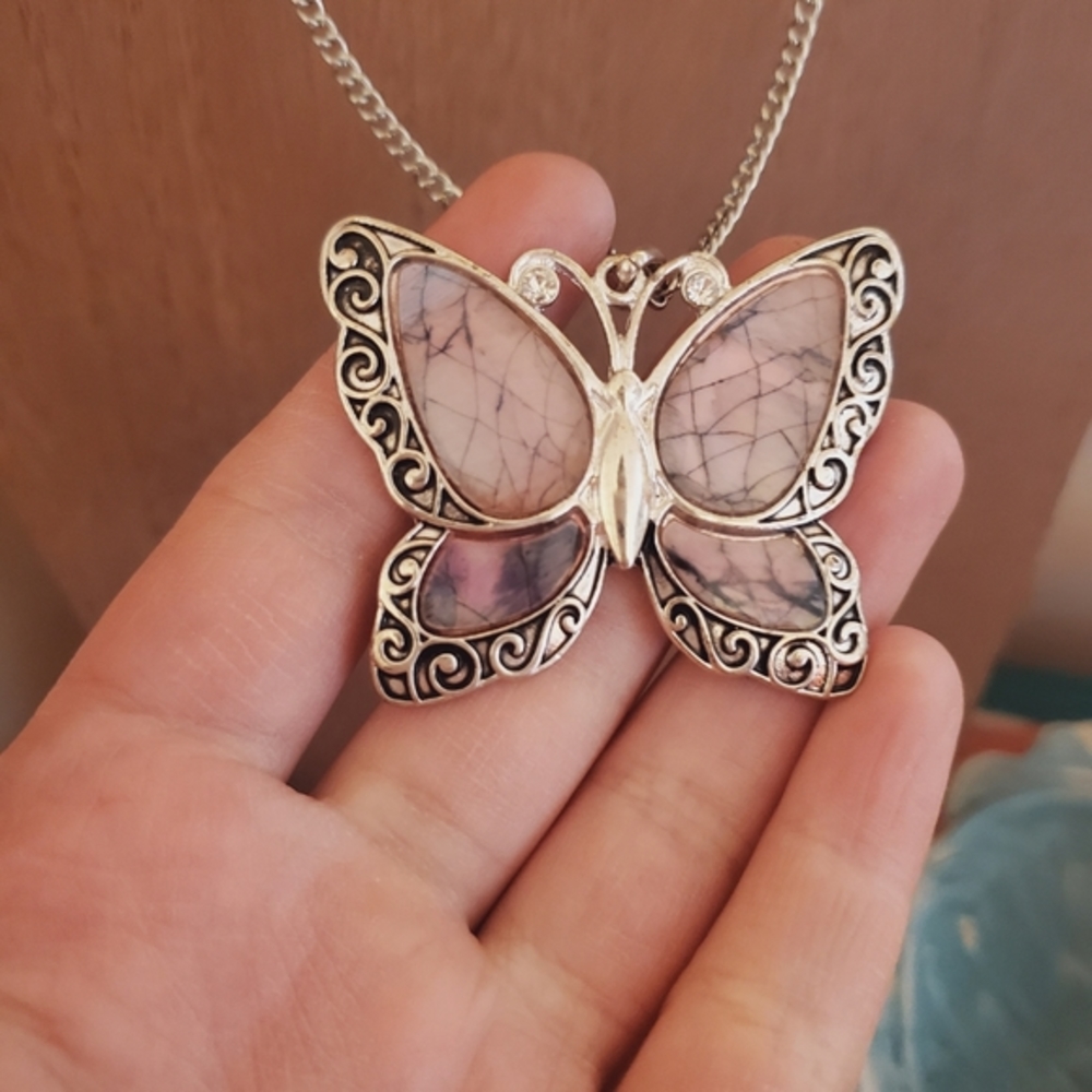 Vintage Y2K Butterfly Pendant